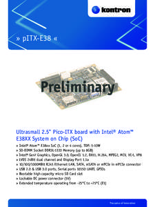 SDRAM / Intel / Pico-ITX / Serial ATA / Nvidia Ion / Low-voltage differential signaling / PCI Express / Computer hardware / Computer buses / DDR3 SDRAM
