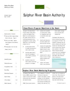 Sulphur River Basin Authority of Texas Sulphur River Basin Authority  Volume 2, Issue 1