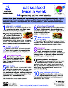 eat seafood twice a week 10  tips