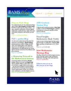 Science / Mathematics / Knowledge / Association for Women in Mathematics / Mathematician / American Mathematical Society / Joint Mathematics Meetings