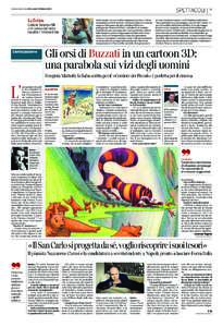 SPETTACOLI  Corriere della Sera Mercoledì 18 Marzo 2015 La fiction