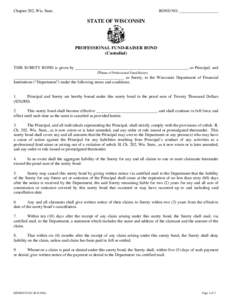 Microsoft Word - Form 201 PFR Bond (custodialdocx