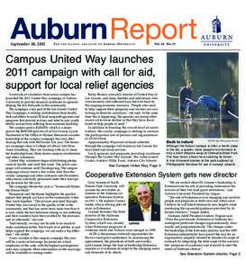 AuburnReport September 30, 2011 For  t h e f a c u l t y a n d s t a ff o f