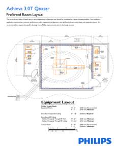 Achieva 3.0T Quasar Preferred Room Layout The layout shown below is based upon a typical equipment configuration and should be considered as a general design guideline. Site conditions, application requirements, customer