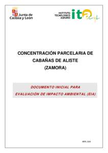 CONCENTRACIÓN PARCELARIA DE CABAÑAS DE ALISTE (ZAMORA)