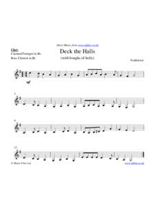 Sheet Music from www.mfiles.co.uk  Clar: Clarinet/Trumpet in Bb, Bass Clarinet in Bb