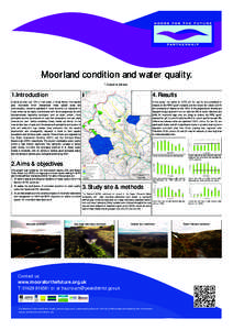 Moorland condition and water quality. T. Crouch & J. Walker 1.Introduction  4. Results