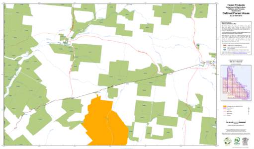 Defined Forest Area Map SG 55-1 Blackall as at 14 January 2015