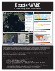 DisasterAWARE  All-hazards warning, analysis, and risk evaluation Social Media Feeds