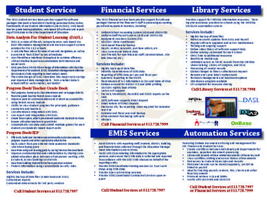 Student Services  Financial Services