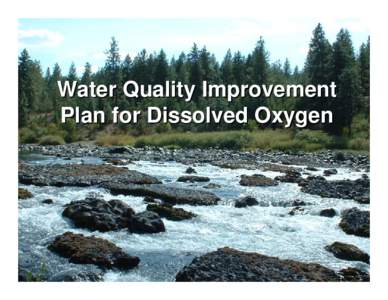 Spokane River and Lake Spokane Dissolved Oxygen Total Maximum Daily Load Water Quality Improvement Report:  Water Quality Improvement Plan for Dissolved Oxygen