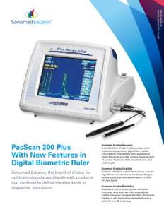 PacScan PLUS Digital Biometric Ruler PacScan 300 Plus With New Features in Digital Biometric Ruler
