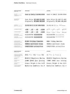Publico Text Mono  opentype FEATUREs family wide  Opentype features