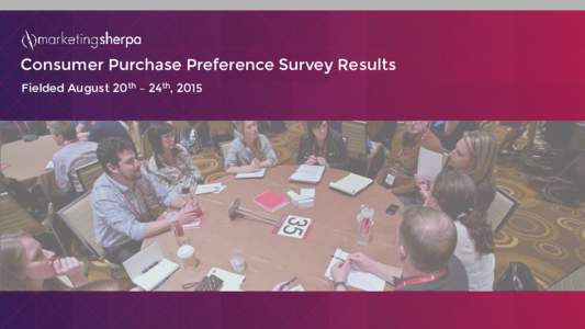 Consumer Purchase Preference Survey Results Fielded August 20th – 24th, 2015 Reasons to Connect with Brands on Social Media  48%