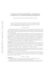 L2-Torsion, the measure-theoretic determinant conjecture, and uniform measure equivalence