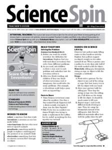ScienceSpin  TM 2 • May/June 2013