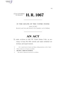 IIB  113TH CONGRESS 1ST SESSION  H. R. 1067