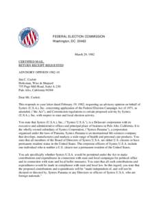 FEDERAL ELECTION COMMISSION