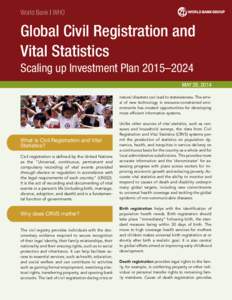 Global Civil Registration and Vital Statistics Scaling up Investment Plan[removed]