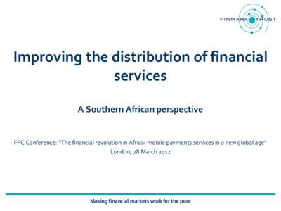 Payment systems / Economics / Electronic commerce / Investment / Mobile payment / Insurance / Bank / Infrastructure / Finance / Development / Africa / Financial institutions