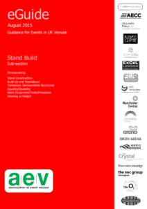 eGuide August 2015 Guidance for Events in UK Venues Stand Build Sub-section