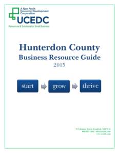 Hunterdon County Business Resource Guide 2015 start