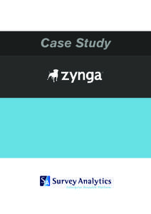 Case Study  Zynga Connecting The World Through Games