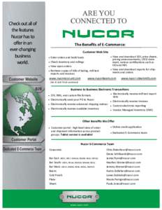 Check out all of the features Nucor has to offer in an ever-changing business