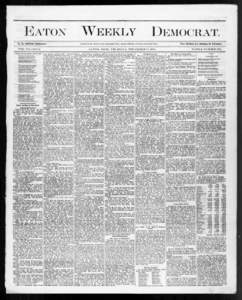 Eaton weekly Democrat (Eaton, Ohio : [removed]Eaton, OH[removed]p ].