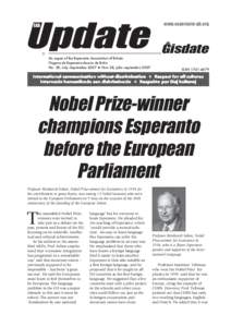EAB  Update ✩ An organ of the Esperanto Association of Britain Organo de Esperanto-Asocio de Britio