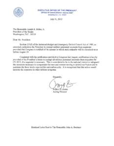 Military Personnel Letter to Joseph R. Biden