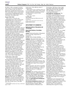 [removed]Federal Register / Vol. 79, No[removed]Friday, May 16, [removed]Notices On May 2, 2014, pursuant to section 75l(c) of the Act, the ITC determined