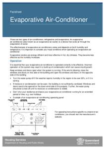 Atmospheric sciences / Atmospheric thermodynamics / Meteorology / Automation / Evaporative cooler / Home appliances / Air conditioner / Air conditioning / Evaporation / Thermodynamics / Heating /  ventilating /  and air conditioning / Psychrometrics