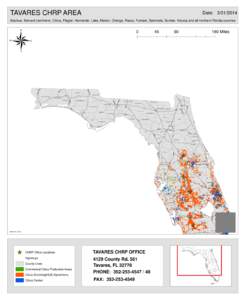 TAVARES CHRP AREA  Date: [removed]Alachua, Brevard (northern), Citrus, Flagler, Hernando, Lake, Marion, Orange, Pasco, Putnam, Seminole, Sumter, Volusia and all northern Florida counties