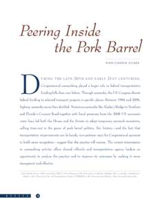 Peering Inside the Pork Barrel GIAN-CLAUDIA SCIARA D