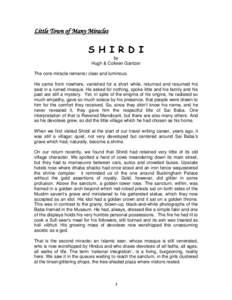 Shirdi / Hinduism / Sai Baba of Shirdi / Baba / Religion / Shirdi Sai Baba movement / Hindu saints / Religion in India / Ahmednagar district