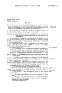 PUBLIC LAW 104^7—APR. 11, [removed]STAT. 93 Public Law[removed]104th Congress