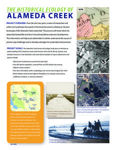 THE HISTORICAL ECOLOGY OF  ALAMEDA CREEK 1878