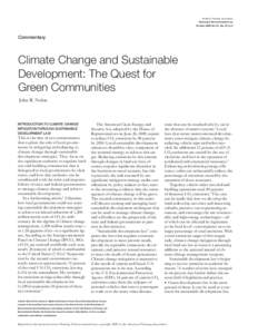 Urban studies and planning / Climate change mitigation / Smart growth / Energy conservation / Adaptation to global warming / California Sustainability Alliance / Environment / Climate change policy / Earth