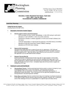 Rockingham Planning Commission 156 Water Street, Exeter NH[removed]PH: [removed] ? FX: [removed]