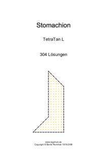 TetraTan L  304 Lösungen www.logelium.de Copyright © Bernd Rennhak