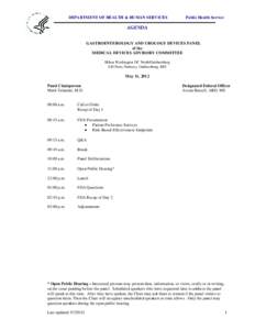 Mark Talamini / Food and Drug Administration / Medicinal chemistry / Pharmaceutical sciences / Clinical research / 12-hour clock