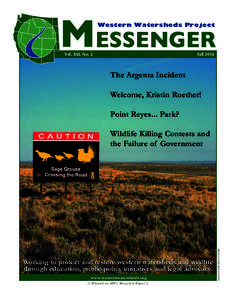 MESSENGER  Newsletter v 2.0_ColorNewsletter.qxp:52 AM Page 1 Western Watersheds Project