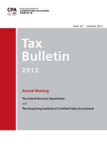 TaxB 24  October 2013 Tax Bulletin
