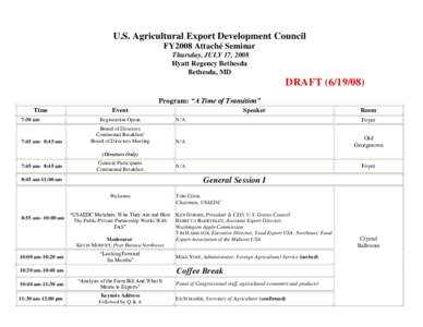 Agricultural economics / Export credit agencies / Foreign Agricultural Service / Foreign trade of the United States / United States trade policy / Fas