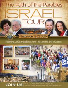 JOIN US!  CALLOR GO TO WWW.JHM.ORG FOR MORE INFORMATION  TOUR ITINERARY