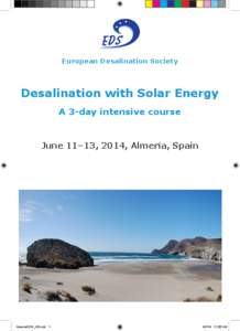 European Desalination Society  Desalination with Solar Energy