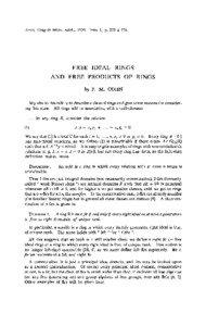 Actes, Congrès intern, math., 1970. Tome 1, p. 273 à 278.  FREE IDEAL RINGS