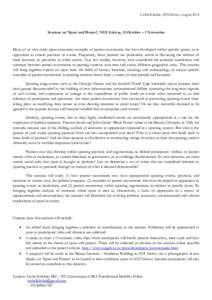 Cathal Kilcline, NUI Galway, AugustSeminar on ‘Sport and Protest’, NUI Galway, 31 October – 1 November Many of us who study sport encounter examples of protest movements that have developed within specific s