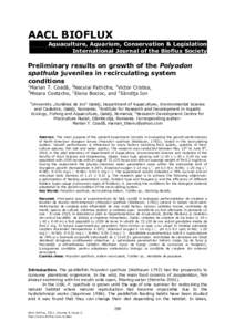 Aquaculture / Polyodontidae / Fish / Physical universe / Acipenseriformes / Nature / American paddlefish / Paddlefish / Fish farming / Sturgeon / Recirculating aquaculture system / Commercial fish feed